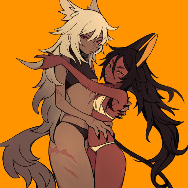 Fenris &amp; Mira (Original characters designed by me)